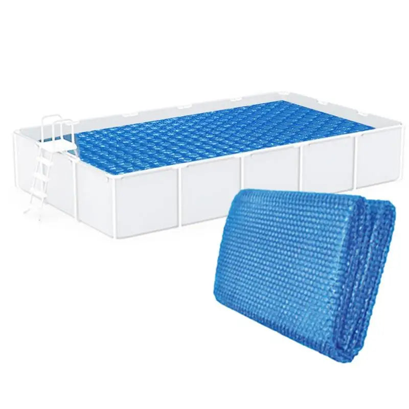 Couverture solaire à bulles pour piscine, PE bleu, 220 x 150 à 300 x 200 cm