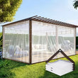Bâche transparente en polyéthylène, œillets antirouille et corde, 2 x 2 ou 2 x 4 m