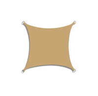 Voile d'ombrage carré ou rectangulaire polyester 300D imperméable, 15 tailles, 11 coloris