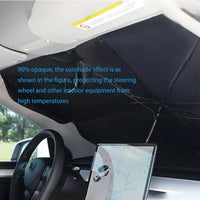 Pare-soleil parapluie pour pare-brise de voiture, 65 x 125 ou 80 x 140 cm, avec rideaux de vitres