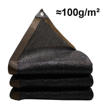 Voile d'ombrage noire anti-UV en polyéthylène, 2 grammages, de 2 x 2 à 8 x 10 m