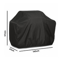 Housse barbecue gaz noire imperméable anti-UV, Oxford polyester, 7 tailles