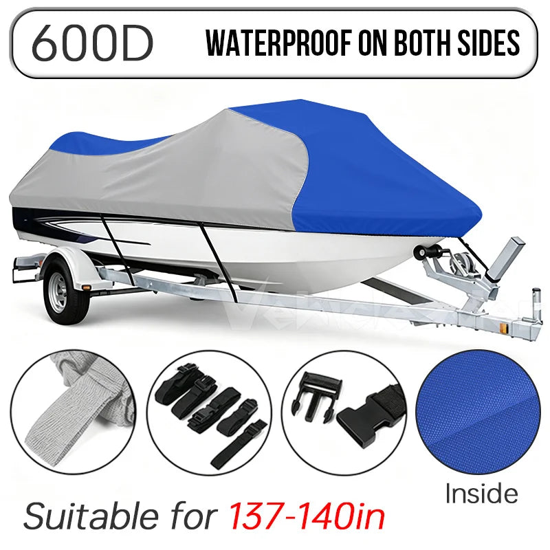 Housse de jet ski remorquable imperméable 600D, tailles L et XL, 6 coloris