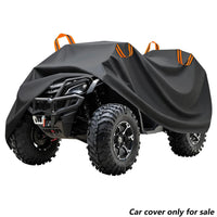 Housse quad imperméable en polyester 190T, anti-UV, noire, bandes réfléchissantes, tailles L à XXXL