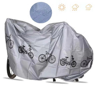 Housse vélo et moto imperméable en polyester, gris ou noir, 200 x 100 cm
