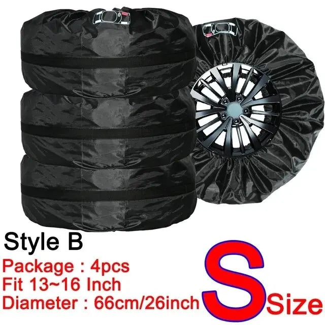 Housses de pneus en polyester 190T ou 210T, lot de 4, 13 à 20 pouces