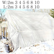 Bâche blanche imperméable en polyéthylène 0,3 mm, abri solaire et jardin, 19 tailles
