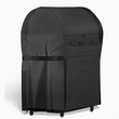 Housse barbecue à gaz noire imperméable en polyester, 77 x 67 x 110 cm