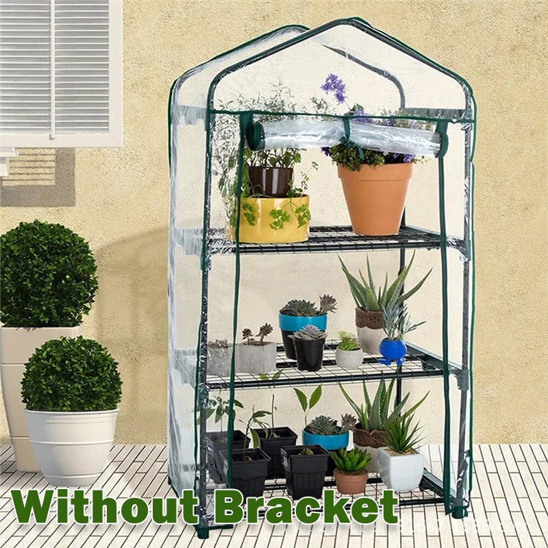 Bâche de rechange pour mini serre de jardin en PVC transparent, 2 à 5 niveaux