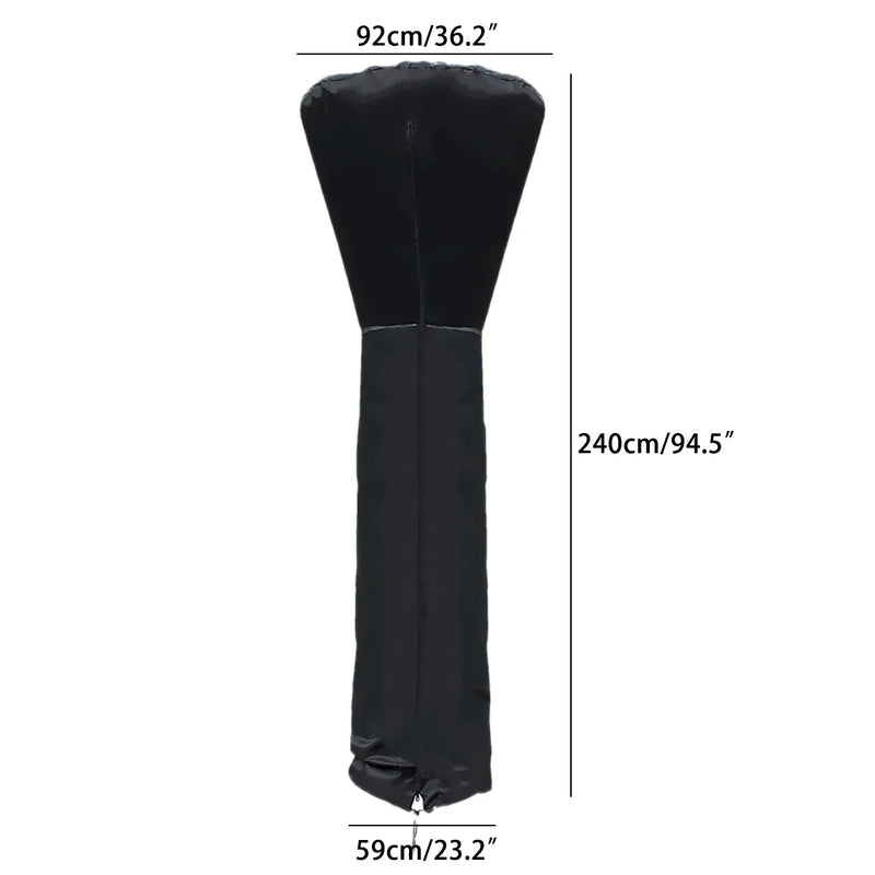 Housse de chauffage de terrasse imperméable et anti-UV, Oxford 210D, 221 à 240 cm