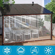Bâche transparente en polyéthylène pour patio et balcon, 2 x 2 à 3 x 6 m