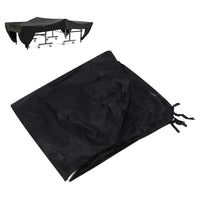 Bâche table de tennis de table étanche pour terrasse, noire, 280 x 153 x 73 cm