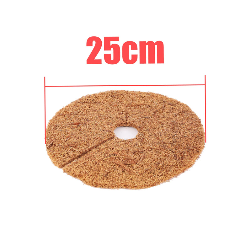 Disque de paillage en fibre de coco pour pot et arbre, de 25 à 40 cm