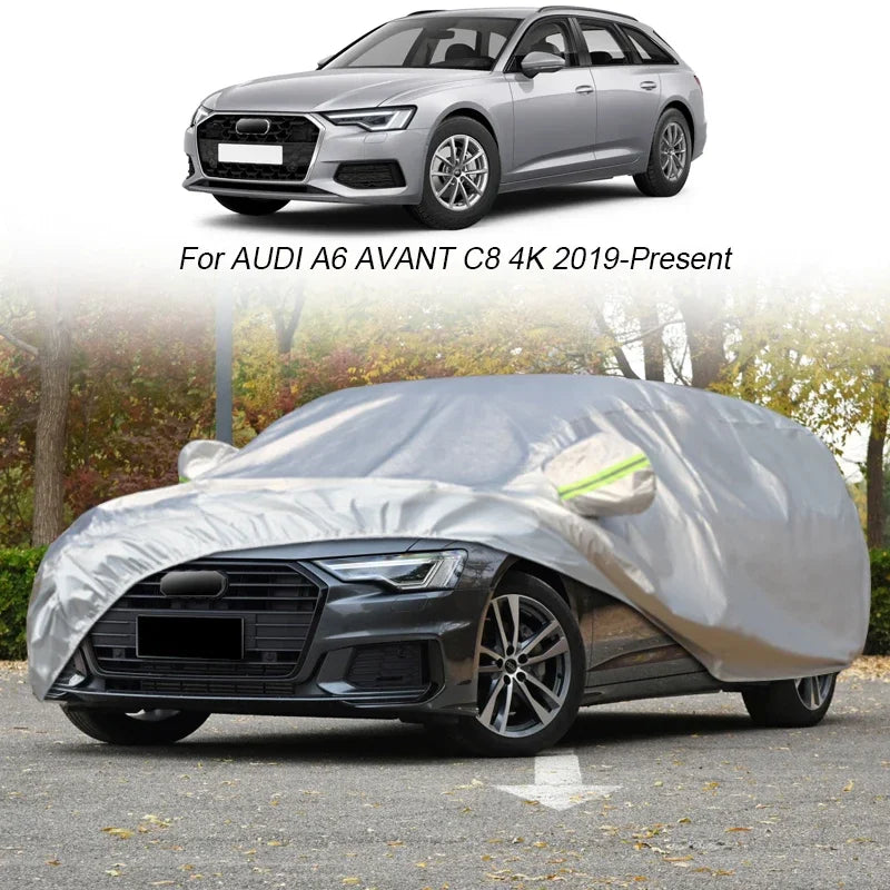 Housse voiture pour Audi A1 Hatchback GB, polyester 270T argent, anti-neige