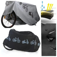 Housse de vélo imperméable et anti-poussière, intérieur et extérieur, grise ou noire