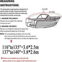 Housse jet ski remorquable en Oxford 210D noire, 3 tailles de 3,6 x 2,5 à 4,2 x 3 m