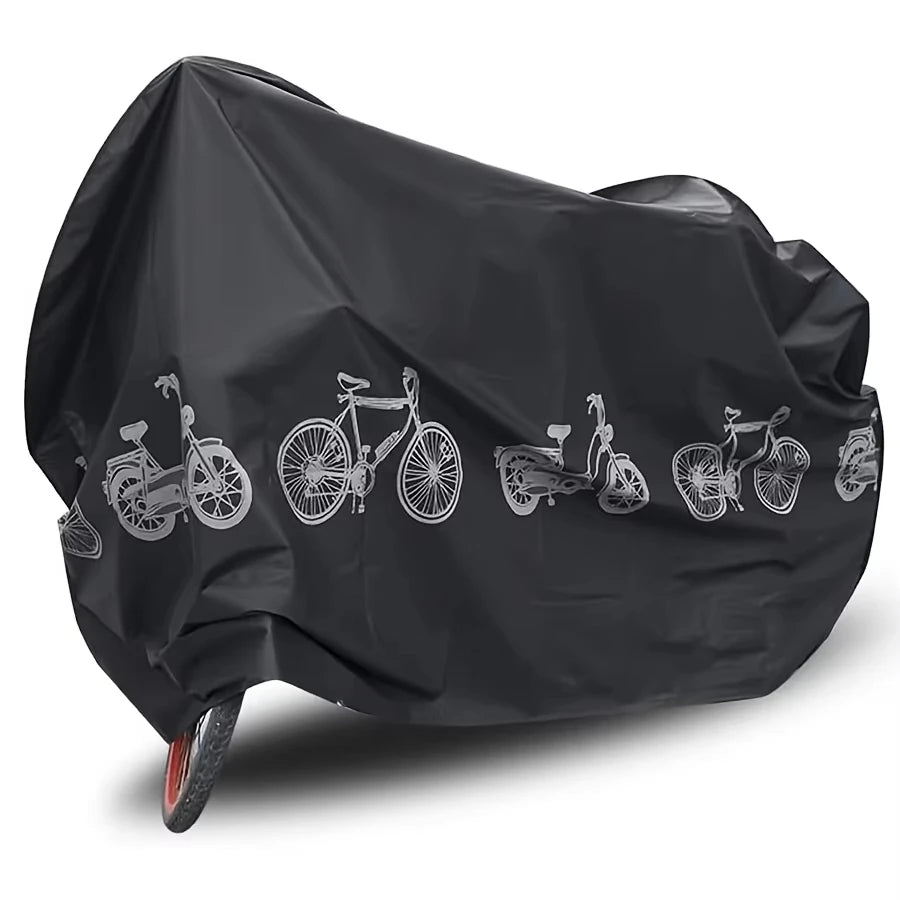 Housse de vélo et moto étanche, pluie et soleil, grise ou noire, 200x100 cm