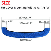 Housse de rangement pour bimini 4 arceaux en polyester 600D, hydrofuge, anti-UV, noire ou bleue