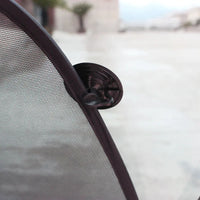 Pare-soleil voiture en maille noire à ventouses pour vitres latérales et lunette arrière, 4 compositions