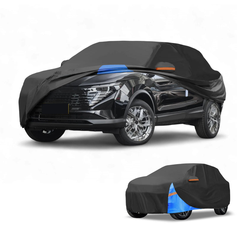 Housse voiture pour Nissan Qashqai 210D enduit PU, porte zippée, 450 x 185 x 140 cm