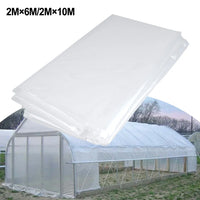 Bâche plastique transparente pour serre, film polyéthylène 0,04 mm, 2x6 m ou 2x10 m