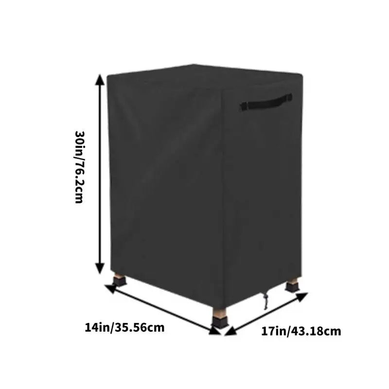 Housse pour petit rack à bûches Oxford 600D imperméable avec poignée, 43 x 36 x 76 cm