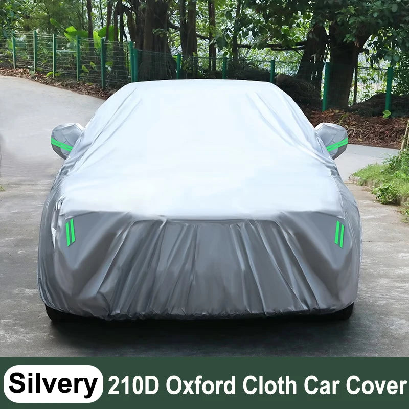 Housse voiture pour Ford Mustang en Oxford 210D imperméable, noir ou argent, 4 sangles coupe-vent