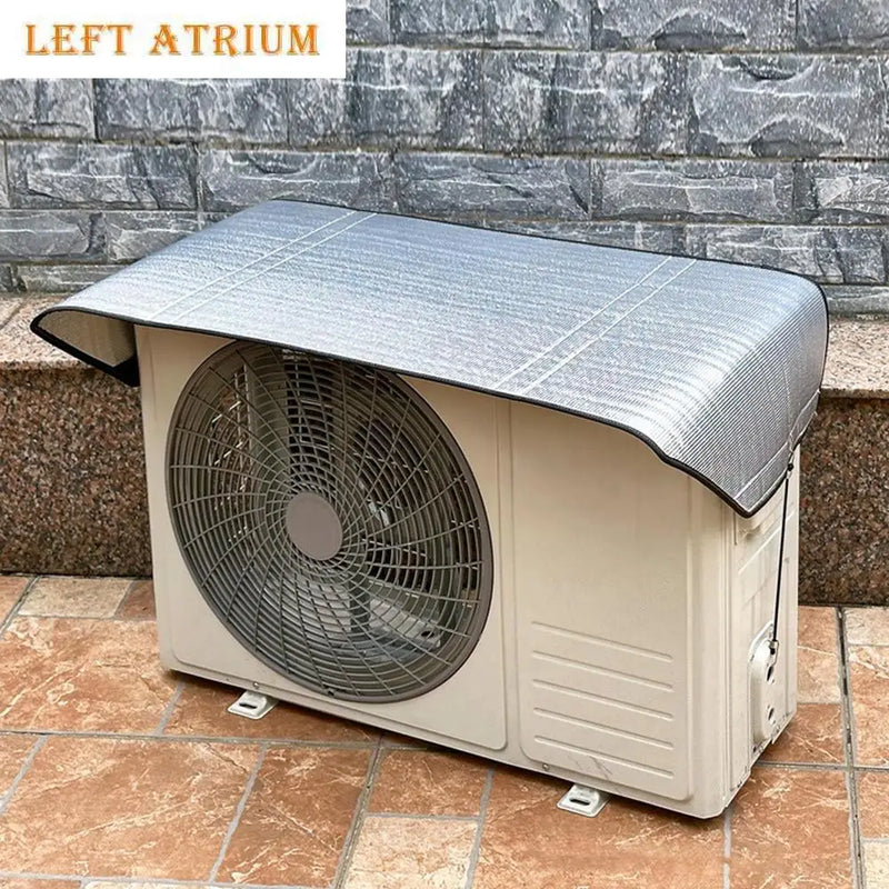 Housse de climatiseur extérieur imperméable à feuille d'aluminium, 95 x 46 cm, 1 ou 2 pièces