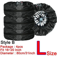 Housses de pneus en polyester 190T ou 210T, lot de 4, 13 à 20 pouces