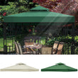 Toit de remplacement pour tonnelle 3 x 3 m, polyester 300D à double toit, vert ou beige