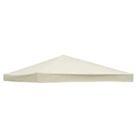 Toit de tonnelle 3x3 m, 1 ou 2 niveaux, vert ou beige, structure non incluse
