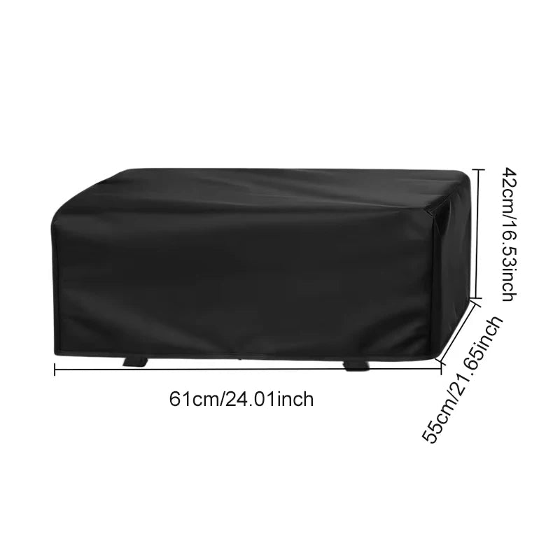 Housse plancha de table en Oxford noir imperméable avec cordon, 61 x 55 x 42 cm