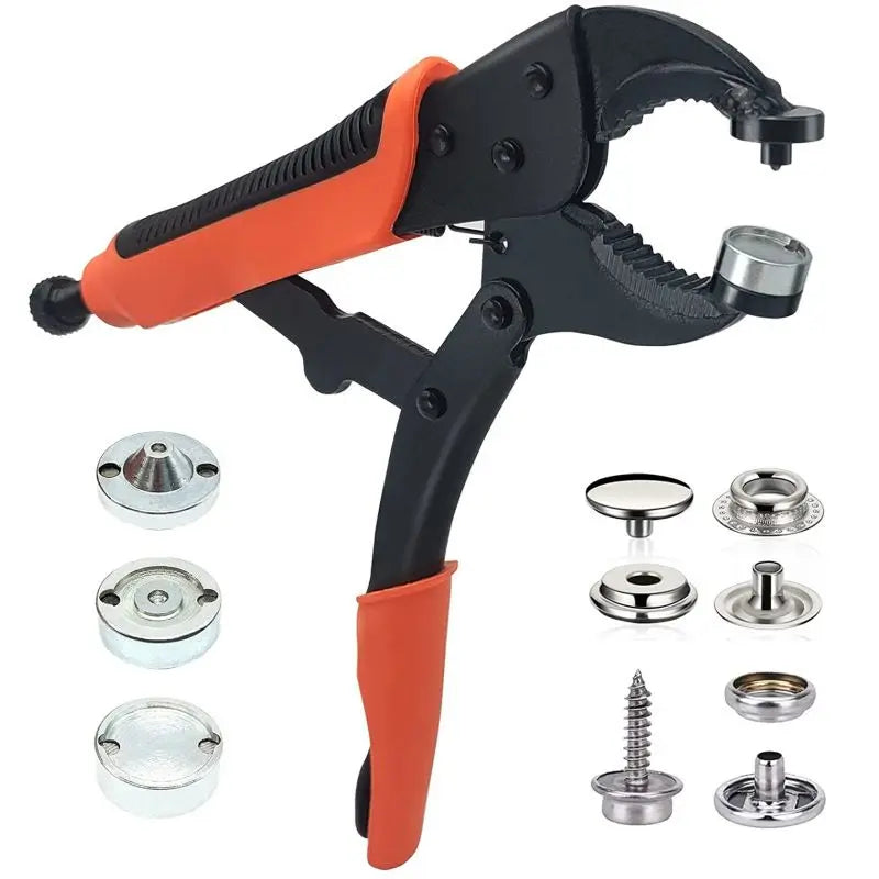 Kit boutons-pression inox pour toile de bateau, bâche et tente, 30 à 270 pièces avec outils