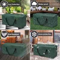 Grand sac de rangement pour coussins de jardin, couettes et sapin de Noël, Oxford imperméable