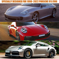 Housse voiture complète pour Porsche 911 1998-2023, noire, imperméable, toutes saisons, anti-neige et anti-UV