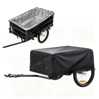 Housse réversible pour remorque de vélo ou chariot pliant, Oxford 420D imperméable, avec pochette