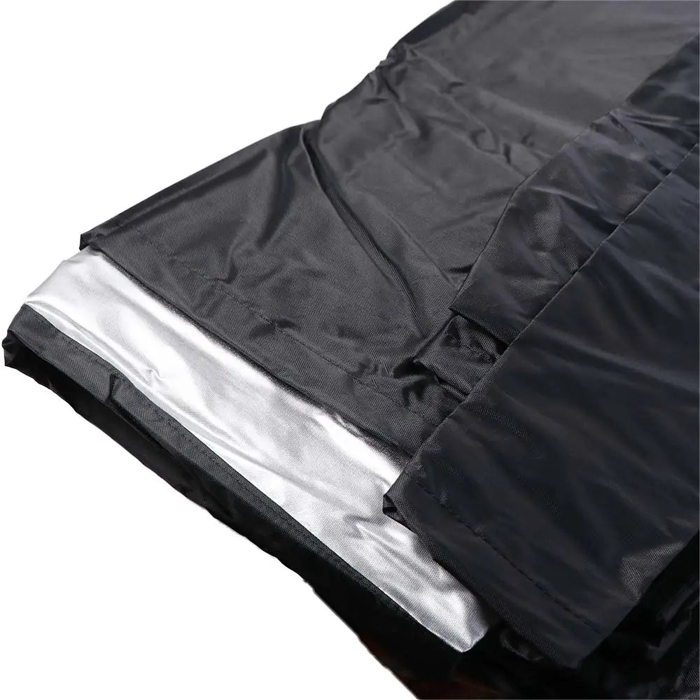 Housse billard noire doublée argent, Oxford à cordon de serrage, 7, 8 ou 9 pieds