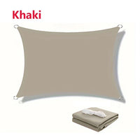Voile d'ombrage rectangulaire imperméable en polyester 300D, anti-UV, 10 tailles