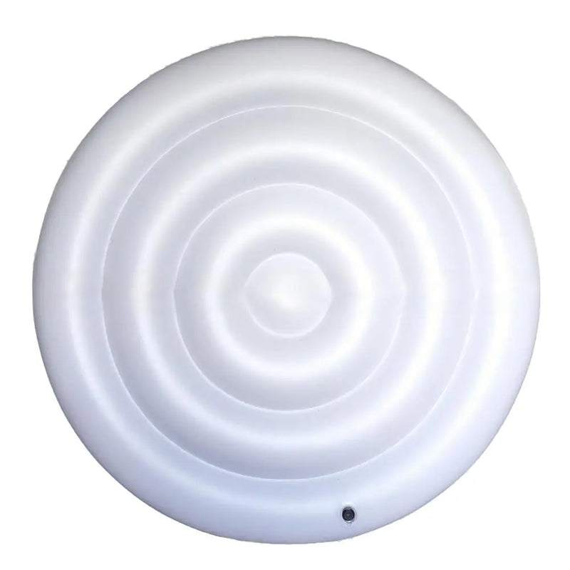 Housse de spa gonflable ronde blanche 145 cm en PVC, pliable, protection pluie et vent