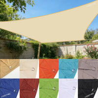 Voile d'ombrage rectangulaire anti-UV 95 % respirante, 13 coloris, 10 tailles