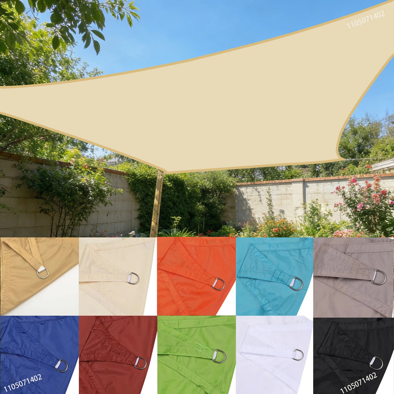 Voile d'ombrage rectangulaire anti-UV 95 % respirante, 13 coloris, 10 tailles
