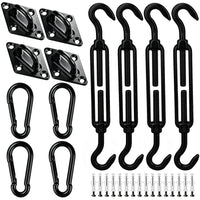 Kit de fixation voile d'ombrage M6 en acier inoxydable 304, 40, 44 ou 80 pièces