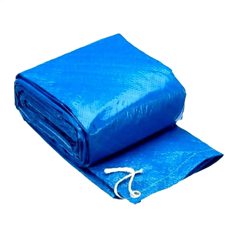 Bâche d'hiver piscine hors sol rectangulaire bleue en polyester tissé, de 220x150 à 300x200 cm