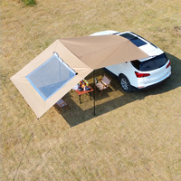 Bâche auvent de voiture avec lucarne en maille, imperméable, 4,8 x 2,8 m