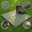 Bâche de camping imperméable 3 en 1 en polyester, auvent et abri, camouflage, noire ou verte