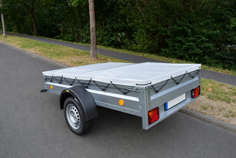 Bâche de remorque 600D imperméable, œillets et bandes réfléchissantes, 3 tailles