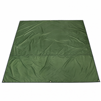 Bâche de sol camping imperméable à œillets, trois dimensions de 1,5 à 2,4 x 2,2 m