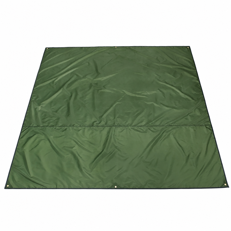 Bâche de sol camping imperméable à œillets, trois dimensions de 1,5 à 2,4 x 2,2 m