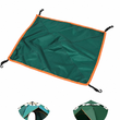 Bâche de tente de camping carrée imperméable avec 4 crochets, de 56 à 148 cm, vert ou beige