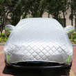 Demi-housse de voiture épaisse en coton matelassé, anti-soleil, anti-pluie, anti-neige et anti-grêle